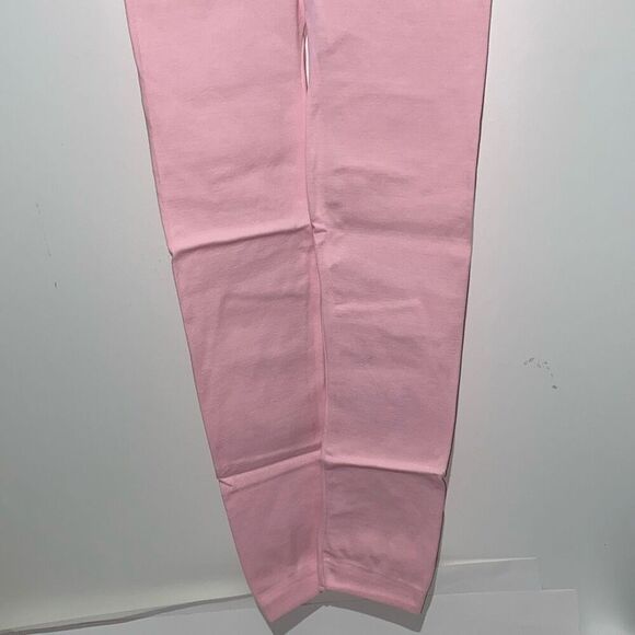Satina Women's Pink Wide Elasticized Waistband Stretch Leggings One Size NWT - Picture 2 of 9